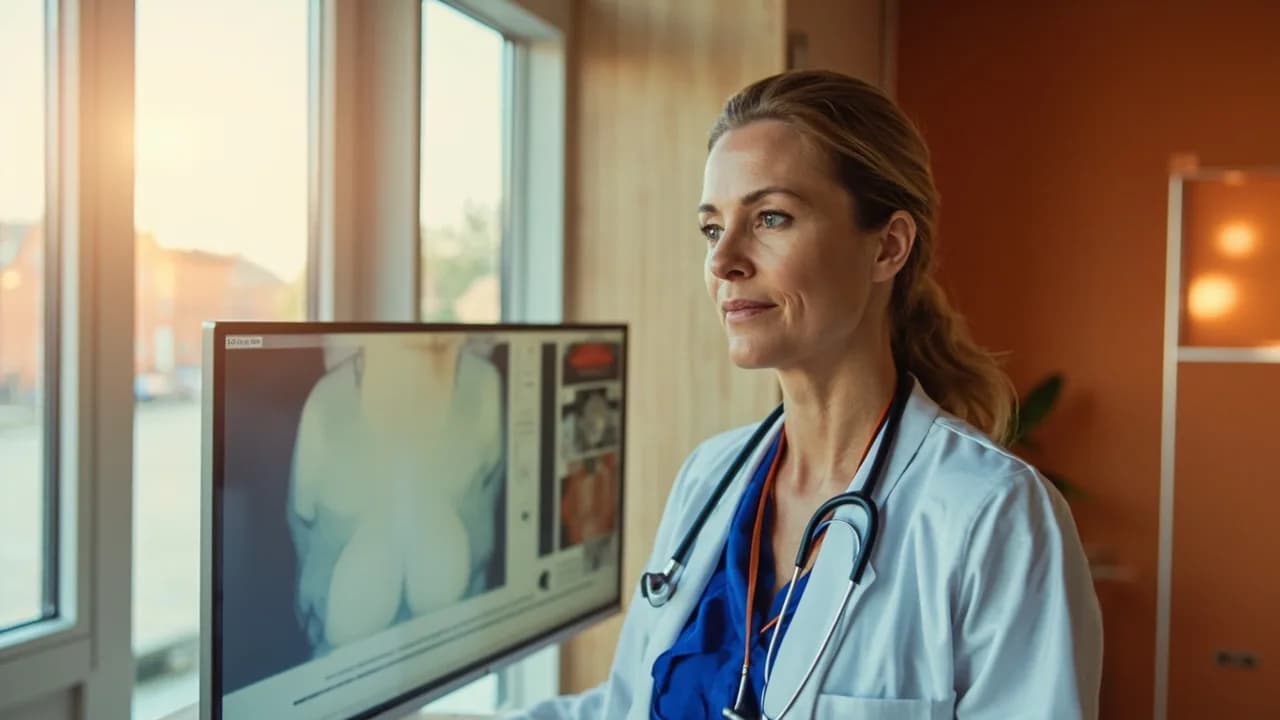European medical specialist portrait, arms folded